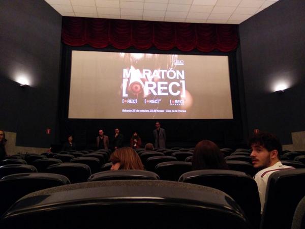pasx3's tweet photo. Maraton #REC y charla con el elenco. Esta noche va de terror. http://t.co/HeyJP3vMAQ