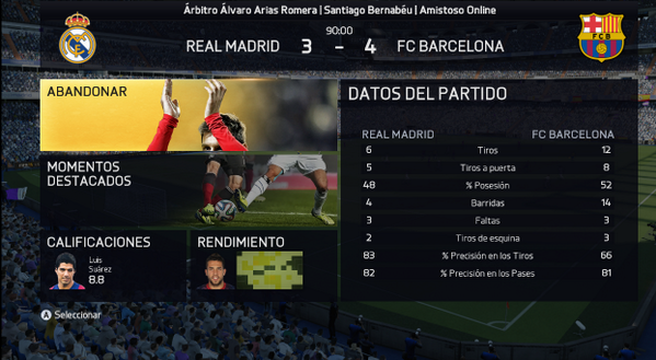 MrCanetin's tweet image. Fecha 2 del torneo de #FFVA de #FIFA15 ganado 4-3 con el Barcelona. Vamo! :D