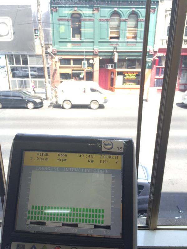 david_a_75's tweet image. Cardio day - back in 110% - new city - new gym - new view #OctoberBootcamp #holiday #Melbourne @PaddyWhitePT #loveit