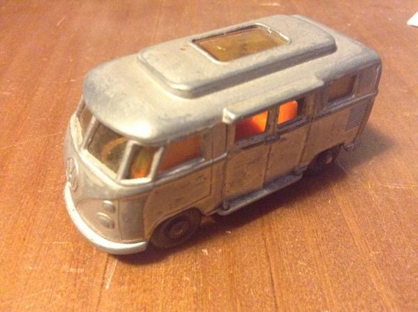 Got this for pretty cheap at a swap meet #vw #bus #toy