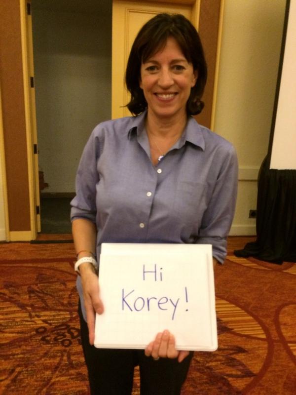 kshlaudy's tweet photo. How cool is this? I get a hello from@joboaler herself! #growthmindset #mymathidol #stanforded http://t.co/HA12QQEzMb