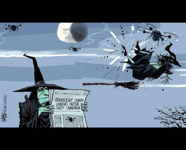 Transport Canada Witches Think Safety First Javapostprod A Little Halloween Humour For Drone Uav Fans Via Globeandmail Http T Co Bvnkhed8gk