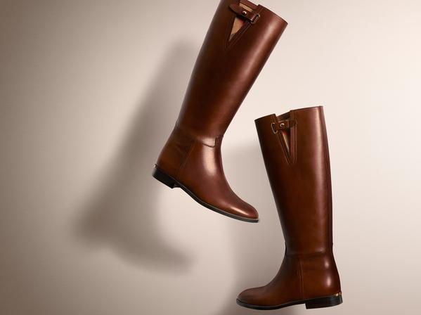 burberry leather riding boots