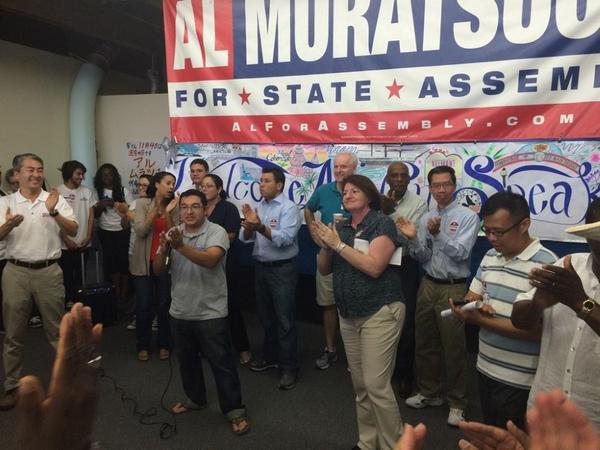 EricZGuerra's tweet photo. Awesome turnout for #TeamMuratsuchi ! @toniforasm @JimmyGomezCA @Rendon63rdAD @votecristina @votegarcia @autumnburke http://t.co/ZGsKc24v8d