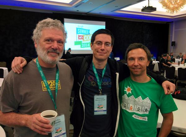 tchx84's tweet image. @sugarlabs team at @gsoc 10th anniversary meeting! @walterbender  @BernieInnocenti @google #gsoc #gsoc2014