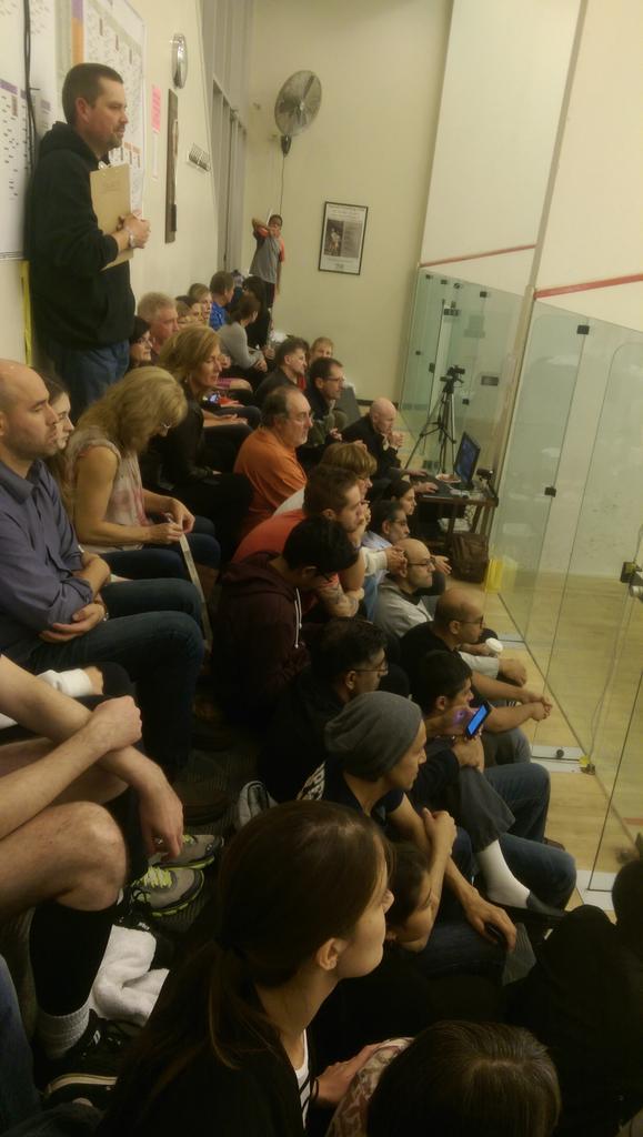 cmSquashClassic's tweet photo. We've got a full house! @cmSquashClassic for @WSAWorldTour http://t.co/AZ7jjrd9Wr
