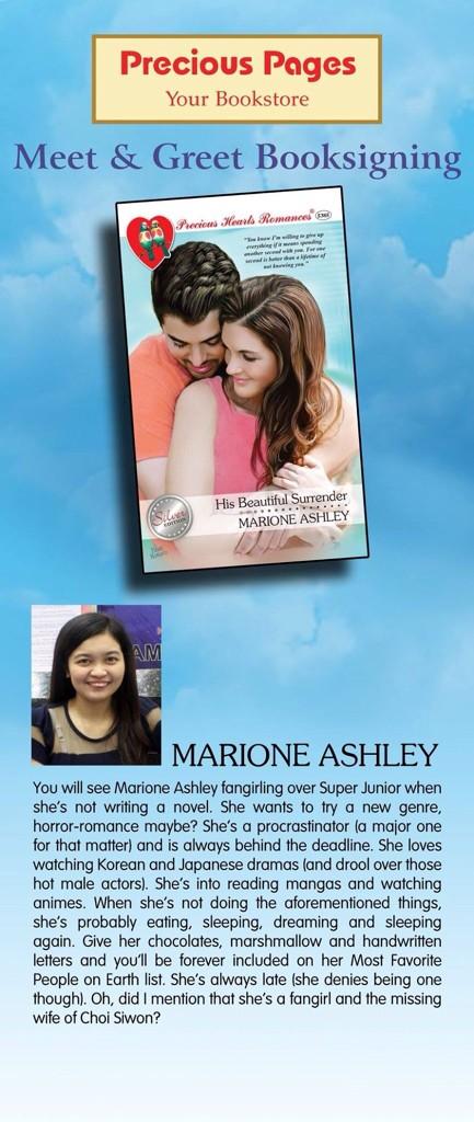 PHRWriters's tweet photo. Mamaya na! Meet and Greet Booksigning with Miss @MarioneAshley . http://t.co/sD4eDK4l8V