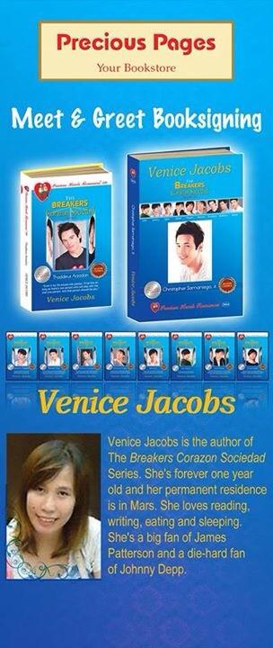 PHRWriters's tweet photo. Mamaya na! Meet and Greet Booksigning with Miss Venice Jacobs. http://t.co/7MiVSrEfBy