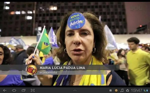 AvellarPaulo's tweet photo. Muito bom! A economista indecisa que Dilma no debate mandou estudar no Senai já se decidiu.. #AgoraÉAecio45Confirma  http://t.co/Wxev8dZ50g”