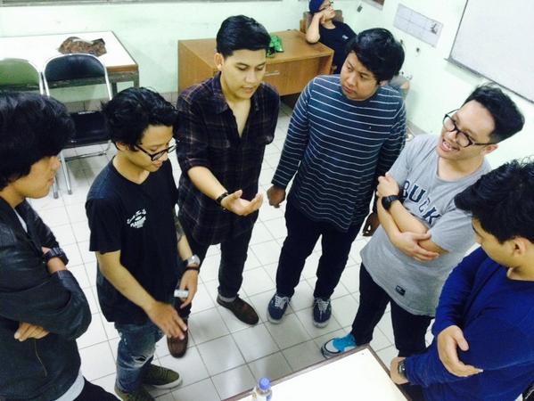 Our Briefing and Praying before we make some noise and hit the Stage on our latest Set at <a href="/AnniversarioC/">Civil anniversario </a> Polines!