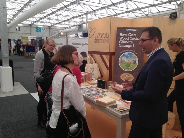 PlanetArk's tweet photo. #Sydneysiders, escape the heat by visiting our #MakeitWood stand at #GrandDesignsLive this afternoon!  @GDLive_Aus http://t.co/Z0W69PtvcA