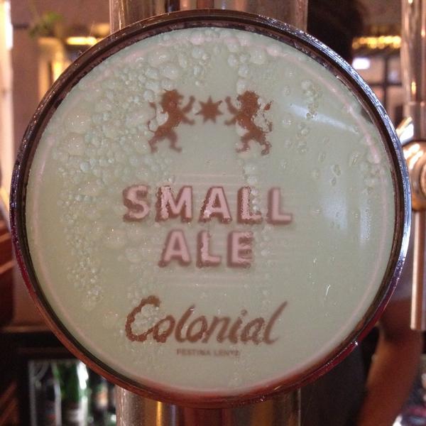 bier_geek's tweet photo. @ColonialBrewery 'Dear Small Ale...you are delicious!' Thank you :) http://t.co/pHw8VfqTbS