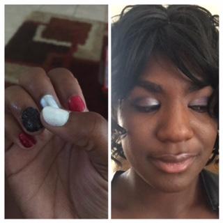 kookykatkay's tweet photo. A little Cardinals inspired makeup and nail art. So excited for the game tomorrow! #AZCardinals #makeup #nails #mua http://t.co/BQ2RznEdPE