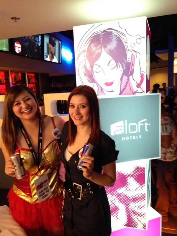 ampcalgary's tweet photo. The @AMPStreetStars rocking the front desk @Aloft_Calgary #AMPParty http://t.co/XrjImhjUuY