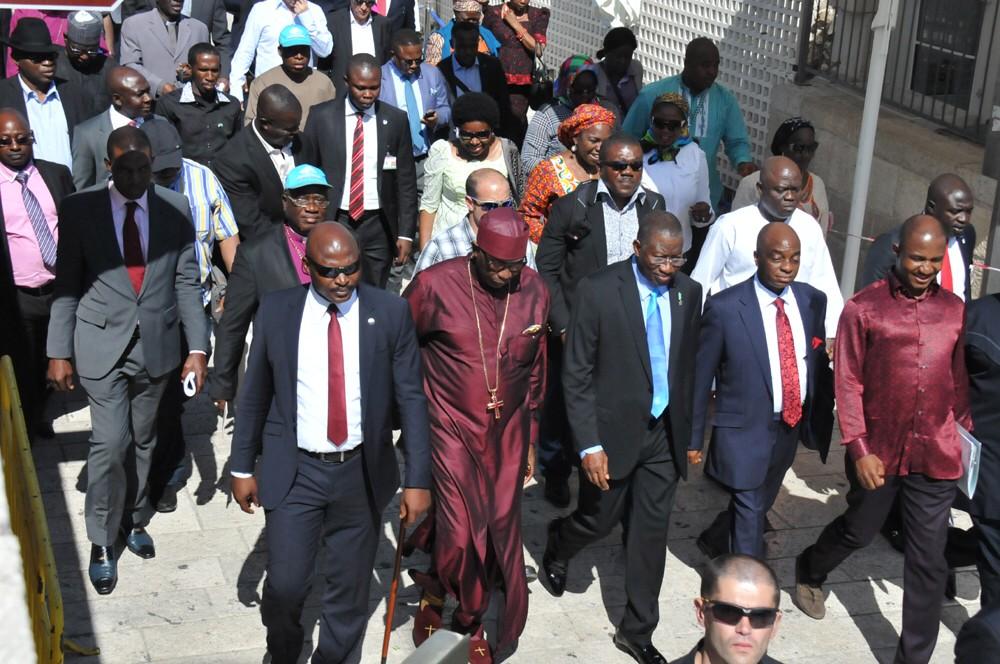 Ayo Oritsejafor with Goodluck jonathan in Israel for pilgrimage