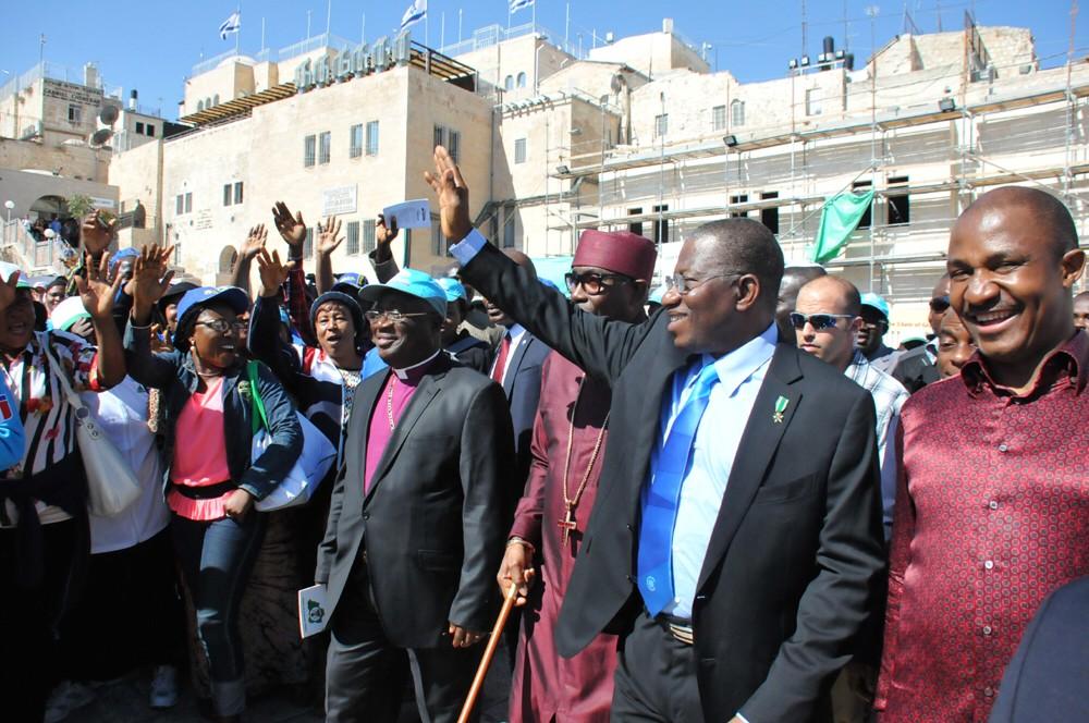 Ayo Oritsejafor with Goodluck jonathan in Israel for pilgrimage