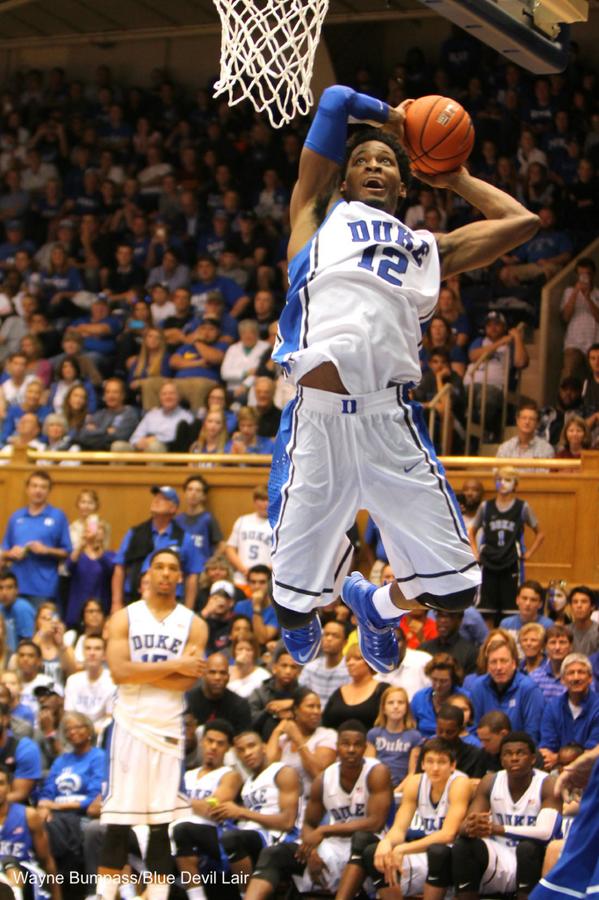 WayneBumpass's tweet photo. Justise Winslow (@Chief_Justise) during Duke's Countdown To Craziness dunk contest. #CTC #CTC2014 http://t.co/zXxNFBTzF6