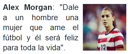 efectofutbol's tweet photo. Nueva #FraseconEfecto de la delantera #USA Alex Morgan. Personalidad dentro y fuera del campo. http://t.co/7JSeivVIyg http://t.co/iqFAura6mh