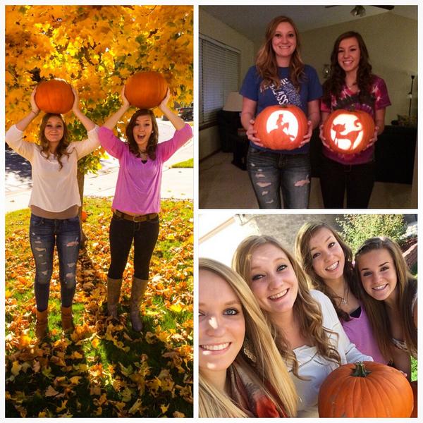 kacij03's tweet photo. Birthday with the best😊🍂🎃👯 #19 #pumpkinsarefun #bæs http://t.co/Un9kPzW6ll
