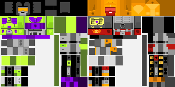 squidinkgames's tweet photo. Transformers textures finished at last :D eyes...sleepy...... #hackathon #playhack http://t.co/OVfkewwtwD