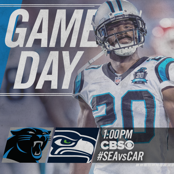 Panthers's tweet photo. GAMEDAY! #SEAvsCAR http://t.co/5WSvqO0TWl