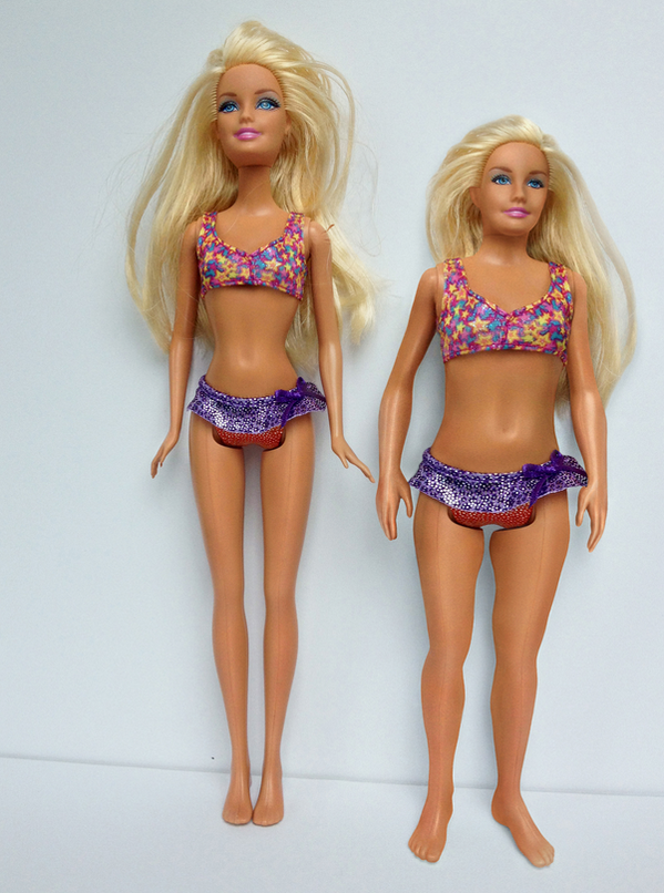 ChicasBraintime's tweet photo. Diseñan la 'anti Barbie', una muñeca con proporciones y curvas 'reales'. ¿Qué os parece? #comunicambio #conigualdad http://t.co/FjHnWrXsVq