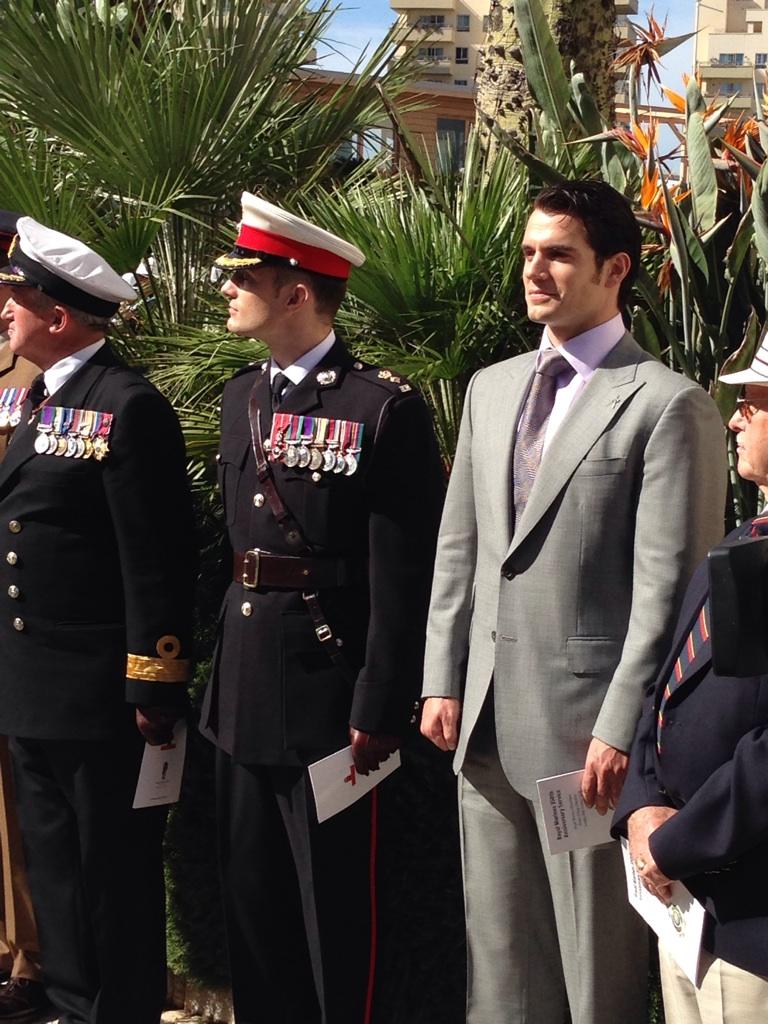 Henry Cavill News on X: EXCLUSIVE: Henry Cavill and his brother Nik at  Royal Marine Service ahead of Freedom of Gibraltar Parade.   / X