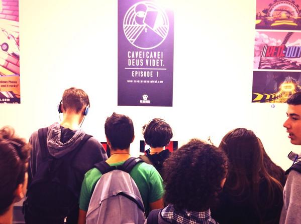 WeAreMuesli's tweet photo. Super young and super reactive audience today, that is cool! #CAVECAVEDEUSVIDET #IGDS2014 @MilanGamesWeek http://t.co/0kg91vuJMt