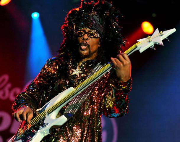 Happy birthday Bootsy Collins who turns 63 today, born October 26, 1951 