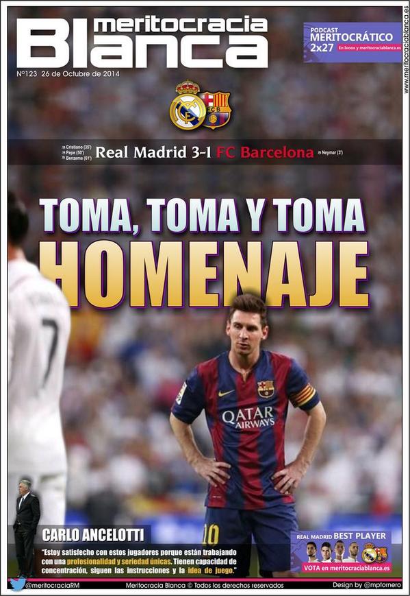 mptornero's tweet photo. Mi portada n°123 para @meritocraciaRM 
"TOMA, TOMA Y TOMA HOMENAJE" http://t.co/5P1uBg5zuk