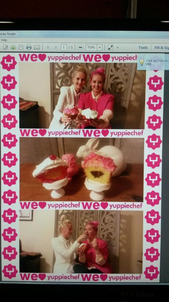 BeekittyBianka's tweet photo. #YCBakingChallenge #sistersbaking http://t.co/7HOtiR1Voh