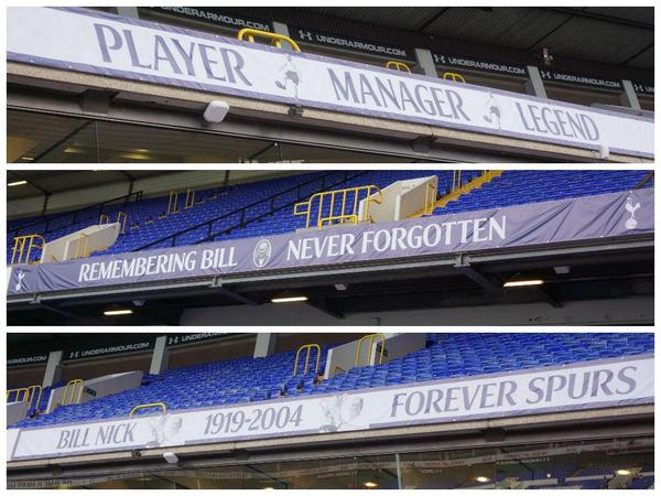 Tottenham Hotspur Here S A Look At 3 Of The 6 Banners That Will Hang Inside Whl For Today S Bill Nicholson Anniversary Game Coys Http T Co 6ju1y3fyli Twitter