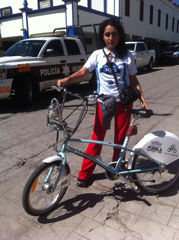 blancaleyva's tweet photo. "@SmartBikePuebla: @blancaleyva @AztecaPuebla #Rodada300 en @Visit_SanAndres http://t.co/tSa09JdXdm"//Gracias. Gran rodada!!!