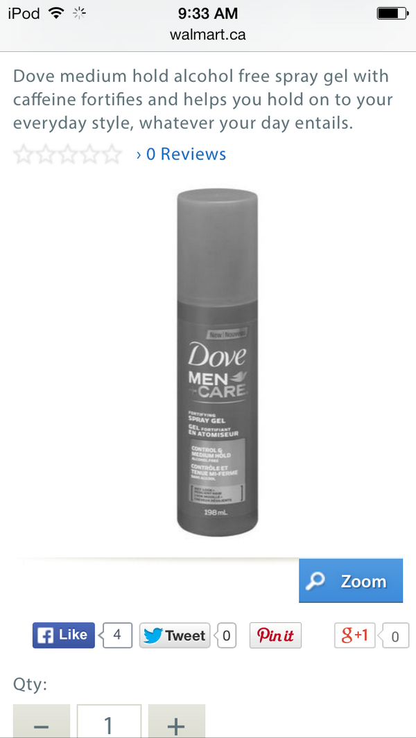 jichibai's tweet photo. @DoveMenCare you gays rock I am fan ware can I can get this cans have your spray mad in Canada I like it lot http://t.co/TYDyltHMLx