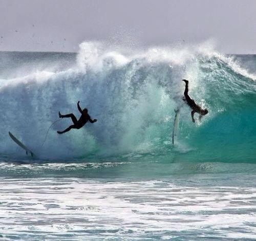 If i fall you're going down with me... #Double #Wipeout