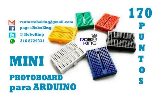 _Roboking's tweet photo. Mini protoboard 170 puntos http://t.co/H2gtE6boUb #Arduino http://t.co/tapAhxkuv0