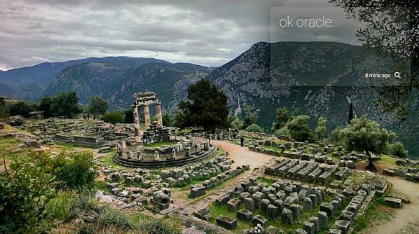 TheStevenManos's tweet photo. OK oracle... @googleglass #googleglass #throughglass #theoracleatdelphi #delphi #greece http://t.co/RRajdyf6qc