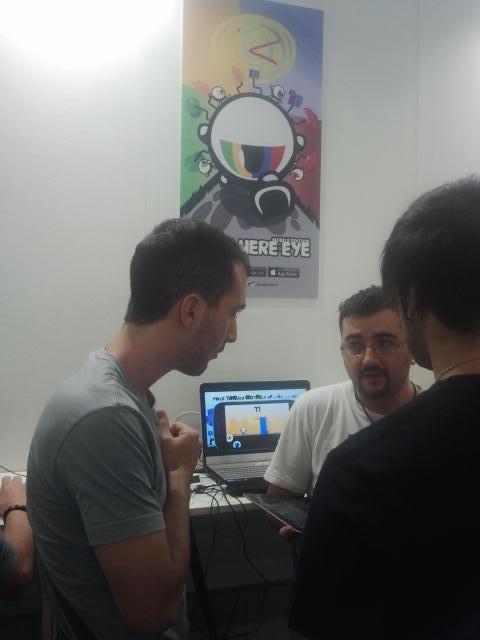 balzoeu's tweet photo. MOREHEREEYE (MORIRAI) AT @LonelyCrewGames  #MGW Indie #gamesinitaly #indiedev #gamedev http://t.co/1pqdG9uXkI