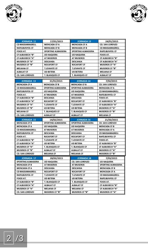 ATMUSEROS's tweet photo. Calendari querubins temporada 2014-2015 #CDATMlive #Pequefutbol http://t.co/nPIkDhaPUH