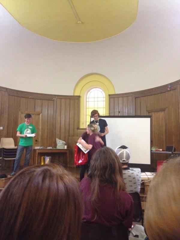 WhiteSophia's tweet photo. So proud of our very own @nikkidravers receiving the award for outstanding commitment #truethat #FoodCycle2014 http://t.co/uoJpcpBgHD
