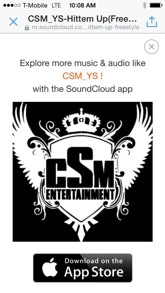 Rodriguez96Hugo's tweet photo. Download sound cloud and follow @OfficialCSM_YS #CSMGANG http://t.co/iMR7PFpIAp