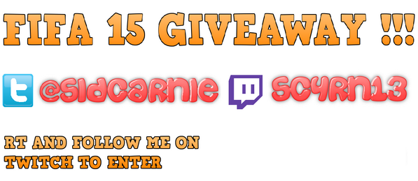 sxd_cxrn's tweet photo. 30k FIFA 15 GIVEAWAY! RT THIS TO ENTER. LOADS OF GIVEAWAYS ON TONIGHTS STREAM SO MAKE SURE YOU STOP BY. http://t.co/FOcznTA0I9
