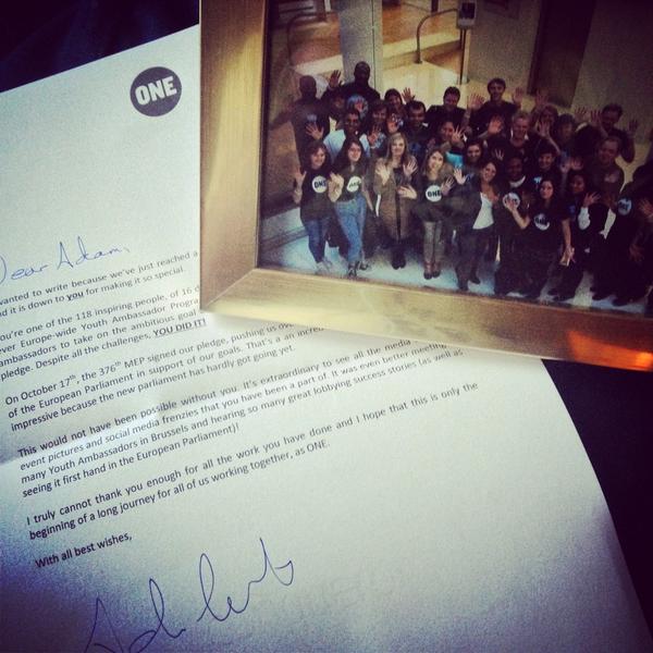 Entre_Adam's tweet photo. Loved my time @ONEcampaign ambassador! Let's make extreme #poverty history. #ONEVote2014 http://t.co/FJ9rw0WuT8 http://t.co/qZq7DnSxrz