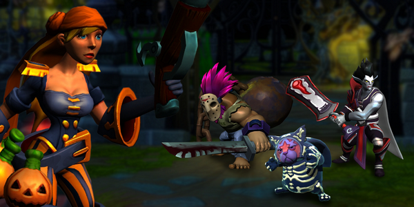 S2Strife's tweet photo. Halloween has come to Strife! Learn how to get your FREE 'Spooky' Caprice Dye: http://t.co/cDdtU3bxhW #StrifeTheGame http://t.co/MpiPS2ypDt
