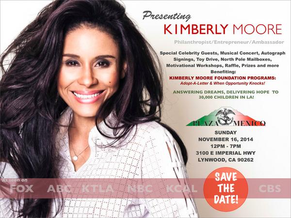 KimberlyMoore51's tweet photo. Please join #KimberlyMoore @ #PlazaMexico on Nov 16! #AutograhSigning #ToyDrive #RafflePrizes #Music #CelebrityGuests http://t.co/sG4rg5PZeT