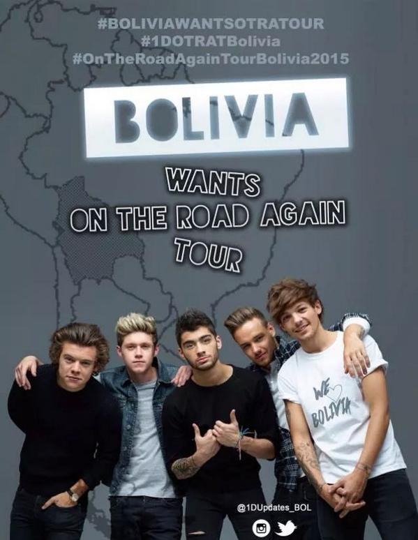 AdriDirectione6's tweet image. #BoliviaWantsOTRATour  #OnTheRoadAgainTourBolivia2015