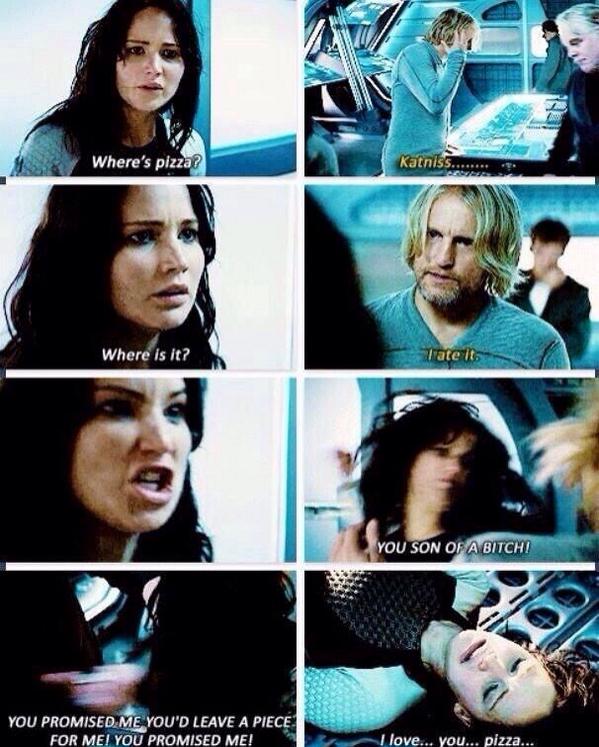 Wikipizza_'s tweet image. Por esto me siento identificado con Katniss.