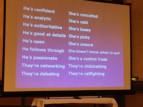 walshds's tweet photo. A summary of the perception of assertive behavior by gender. - Janet Bickel #aws2014 @WomenSurgeons http://t.co/89gbCmsJM7