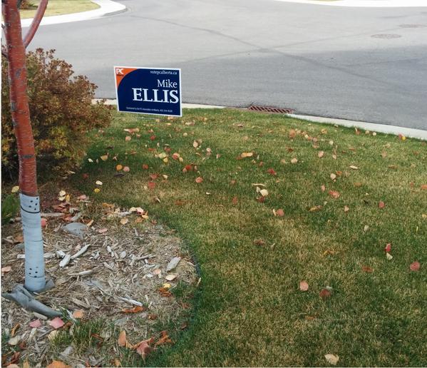 rssmoorthy's tweet photo. @JonathanDenisAB @MikeEllisPC I'd 2 politely say NO 2 others &amp; Just PC's Lawn Sign shines n my corner lot @ravixcube http://t.co/X5juKG9PeO