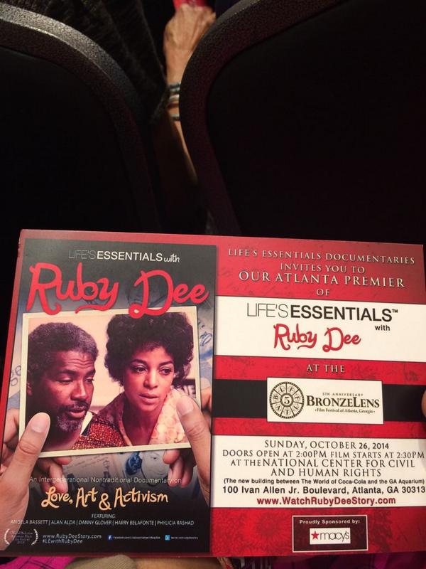 DesiWord's tweet image. #LEwithRubyDee @RubyDeeStory #BronzeLens2014 #BronzeLensAtlanta
